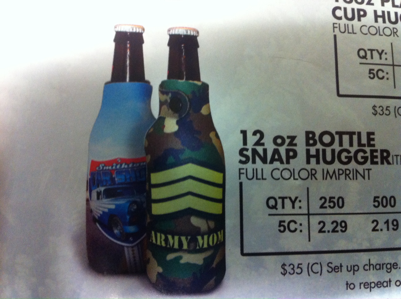 12oz Bottle Snap Sublimated Hugger GM-HGSS-12OZ